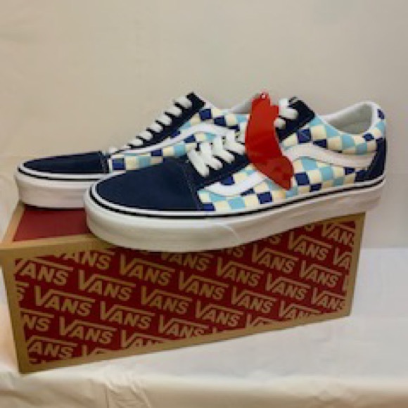 NWT - Vans Old Skool - Checkerboard -Blue Topaz- Unisex - Picture 4 of 5